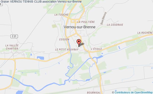 plan association Vernou Tennis Club Vernou-sur-Brenne