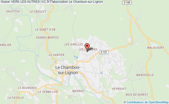 plan association Vers Les Autres (v.l.a.) Le Chambon-sur-Lignon