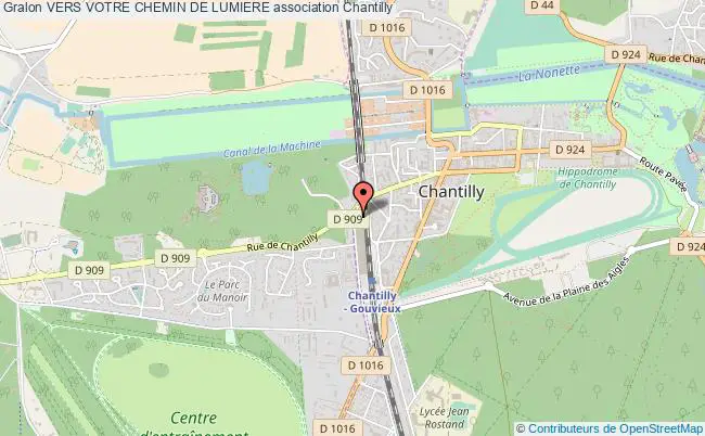 plan association Vers Votre Chemin De Lumiere Chantilly