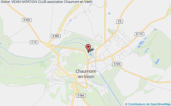 plan association Vexin Natation Club Chaumont-en-Vexin