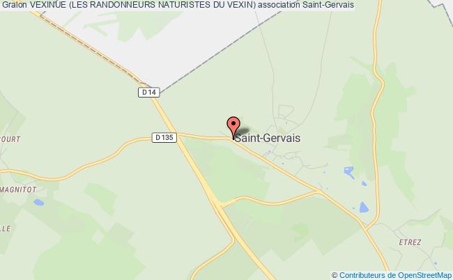 plan association Vexinue (les Randonneurs Naturistes Du Vexin) Saint-Gervais