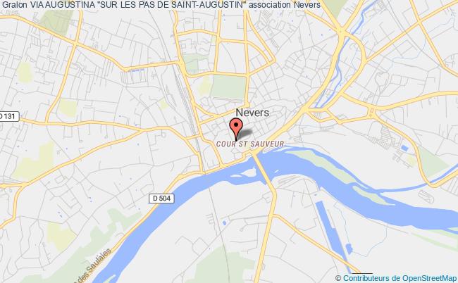 plan association Via Augustina "sur Les Pas De Saint-augustin" Nevers