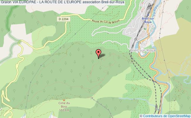 plan association Via Europae - La Route De L'europe Breil-sur-Roya