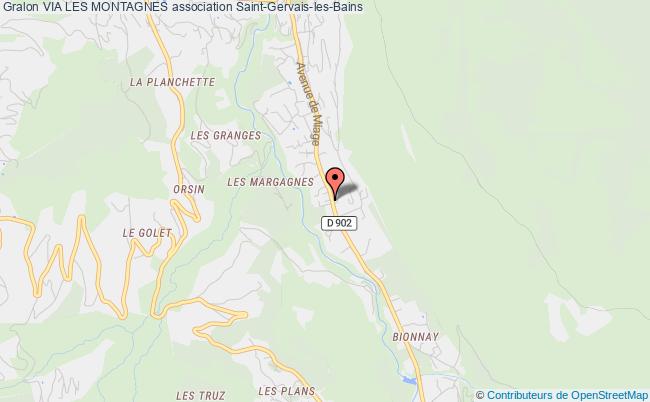 plan association Via Les Montagnes Saint-Gervais-les-Bains