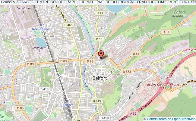 plan association Viadanse - Centre Choregraphique National De Bourgogne Franche-comte A Belfort Belfort