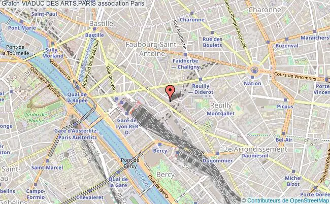 plan association Viaduc Des Arts.paris Paris
