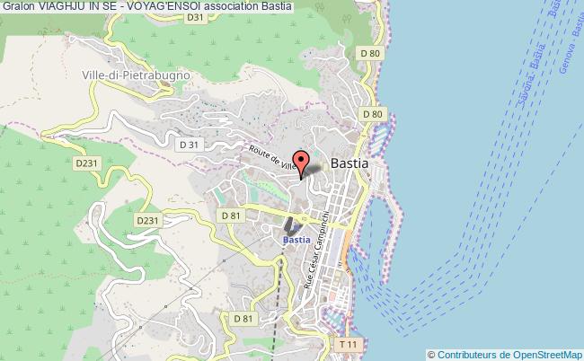 plan association Viaghju In Se - Voyag'ensoi Bastia
