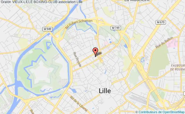 plan association Vieux-lille Boxing-club Lille