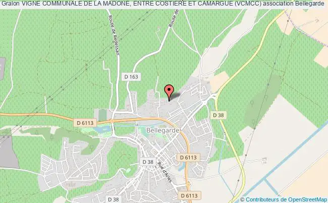 plan association Vigne Communale De La Madone, Entre Costiere Et Camargue (vcmcc) Bellegarde