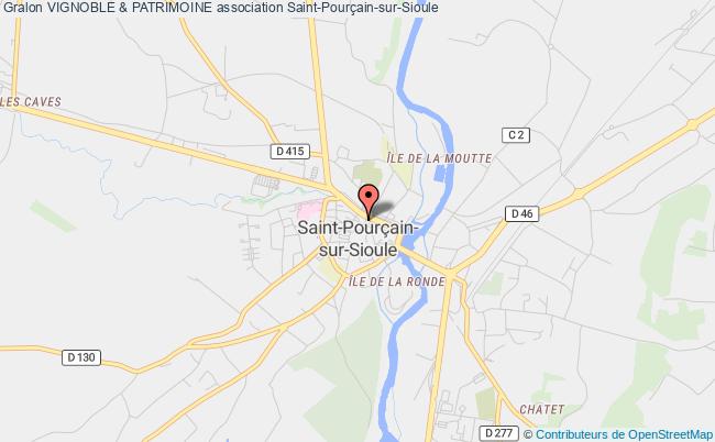 plan association Vignoble & Patrimoine Saint-Pourçain-sur-Sioule