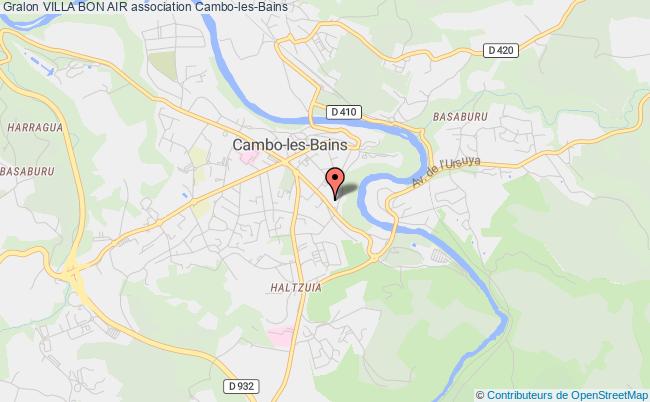 plan association Villa Bon Air Cambo-les-Bains