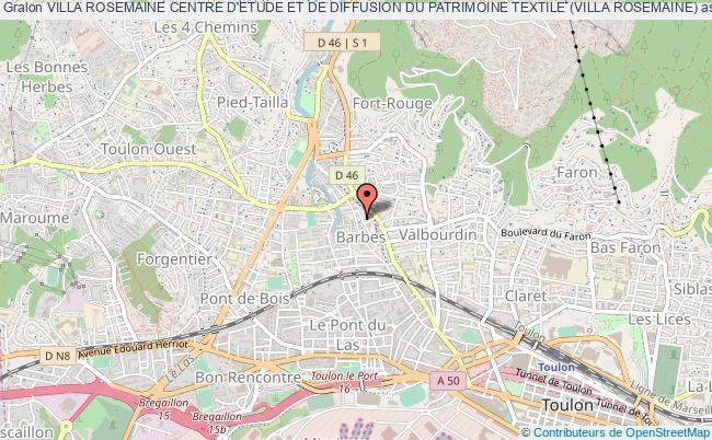 plan association Villa Rosemaine Centre D'etude Et De Diffusion Du Patrimoine Textile (villa Rosemaine) Toulon