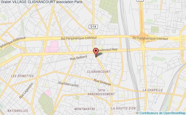 plan association Village Clignancourt Paris