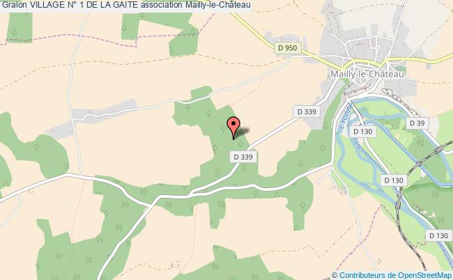 plan association Village N° 1 De La Gaite Mailly-le-Château