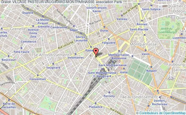 plan association Village Pasteur-vaugirard-montparnasse Paris