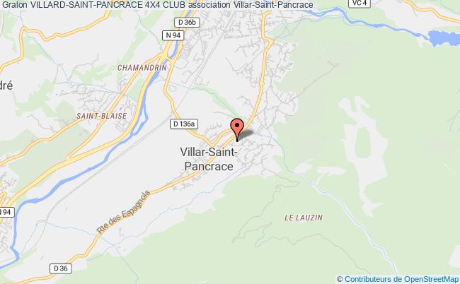 plan association Villard-saint-pancrace 4x4 Club Villar-Saint-Pancrace