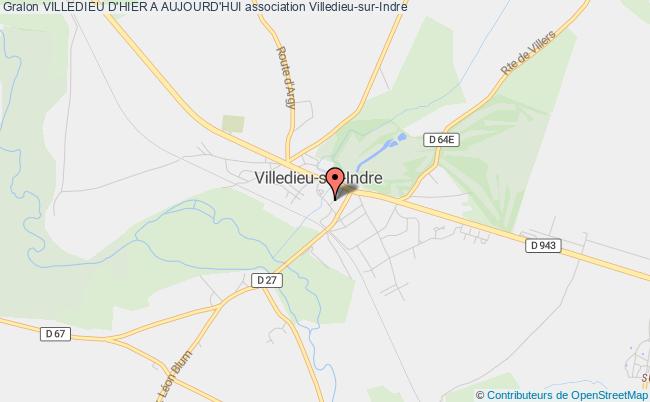 plan association Villedieu D'hier A Aujourd'hui Villedieu-sur-Indre