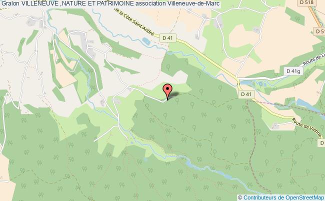plan association Villeneuve ,nature Et Patrimoine Villeneuve-de-Marc