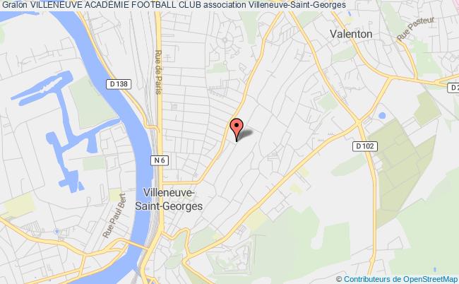 plan association Villeneuve AcadÉmie Football Club Villeneuve-Saint-Georges