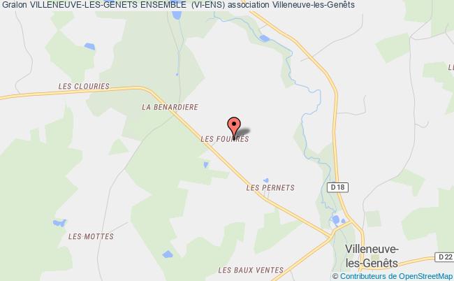 plan association Villeneuve-les-genets Ensemble  (vi-ens) Villeneuve-les-Genêts