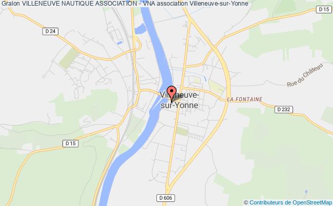 plan association Villeneuve Nautique Association - Vna Villeneuve-sur-Yonne