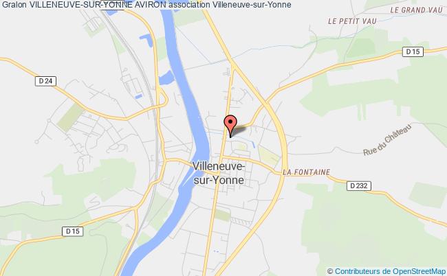 plan association Villeneuve-sur-yonne Aviron Villeneuve-sur-Yonne