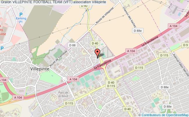 plan association Villepinte Football Team (vft) Villepinte