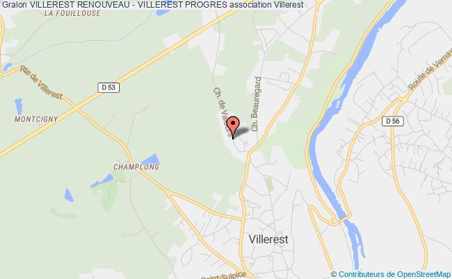 plan association Villerest Renouveau - Villerest Progres Villerest