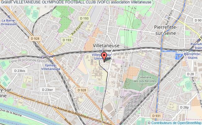 plan association Villetaneuse Olympique Football Club (vofc) Villetaneuse