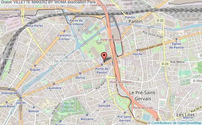 plan association Villette Makerz By Woma Paris 19e