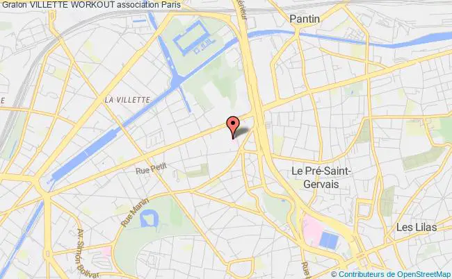 plan association Villette Workout PARIS