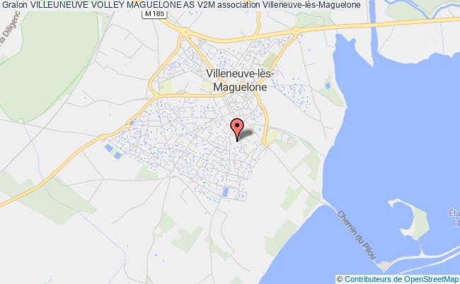 plan association Villeuneuve Volley Maguelone As V2m Villeneuve-lès-Maguelone
