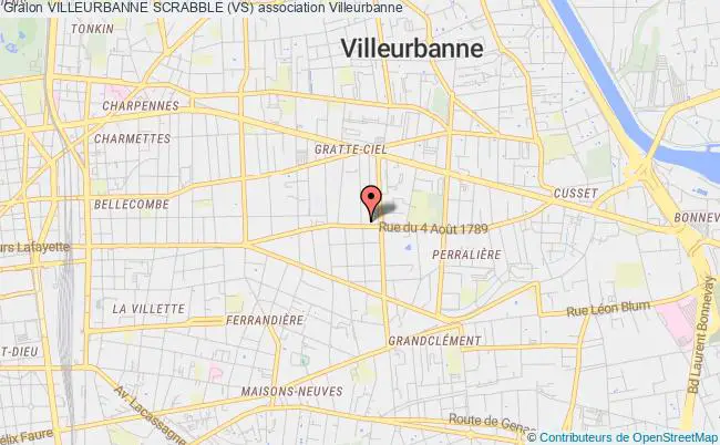 plan association Villeurbanne Scrabble (vs) Villeurbanne