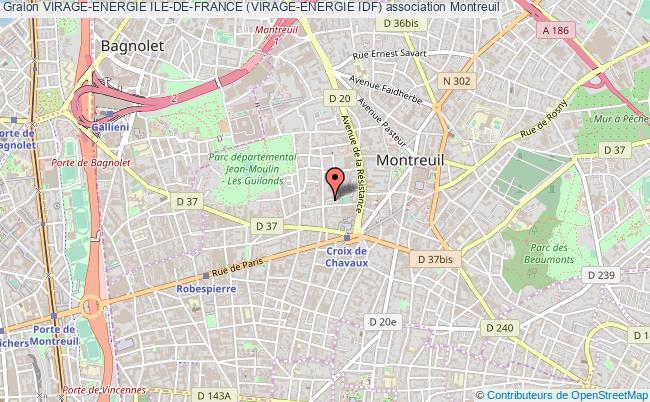plan association Virage-energie Ile-de-france (virage-energie Idf) Montreuil