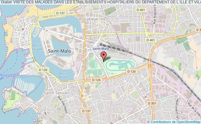 plan association Visite Des Malades Dans Les Etablissements Hospitaliers Du Departement De L Ille Et Vilaine Saint-Malo
