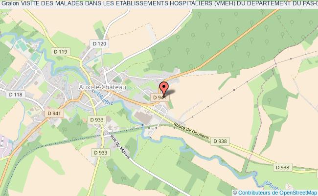 plan association Visite Des Malades Dans Les Etablissements Hospitaliers (vmeh) Du Departement Du Pas-de-calais Auxi-le-Château