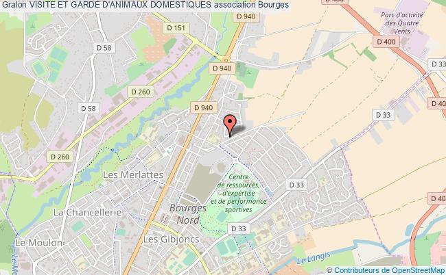plan association Visite Et Garde D'animaux Domestiques Bourges