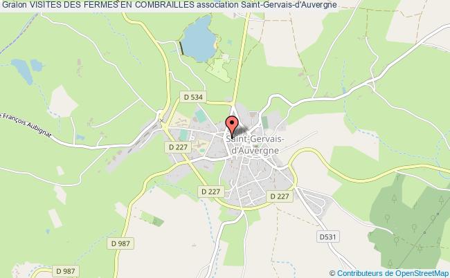 plan association Visites Des Fermes En Combrailles Saint-Gervais-d'Auvergne