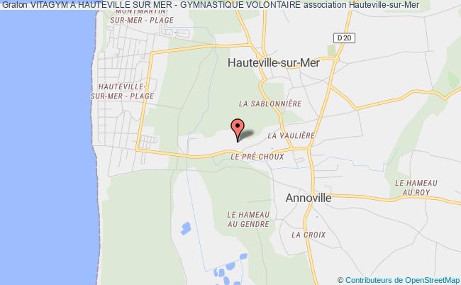 plan association Vitagym A Hauteville Sur Mer - Gymnastique Volontaire Hauteville-sur-Mer