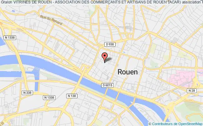 plan association Vitrines De Rouen - Association Des CommerÇants Et Artisans De Rouen (acar) Rouen