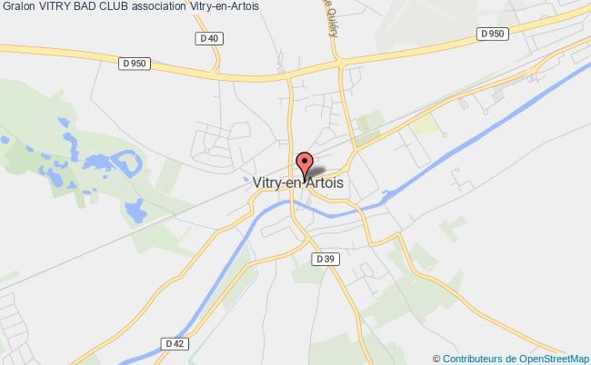 plan association Vitry Bad Club Vitry-en-Artois