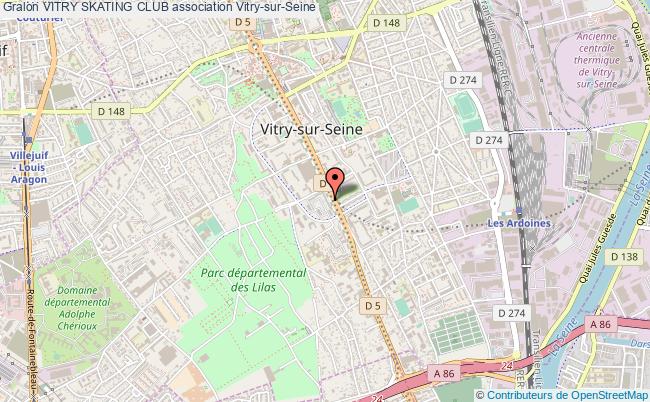 plan association Vitry Skating Club Vitry-sur-Seine
