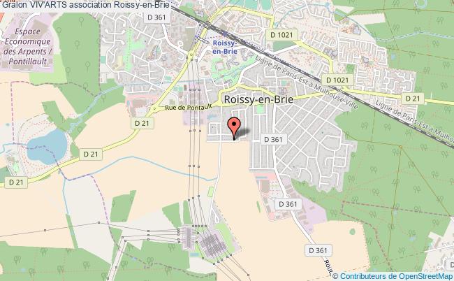 plan association Viv'arts Roissy-en-Brie