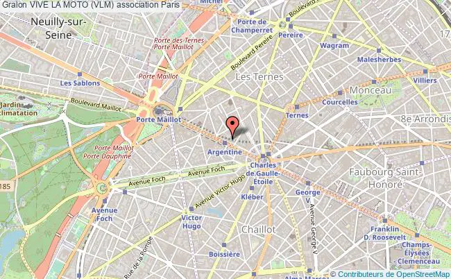 plan association Vive La Moto (vlm) Paris 17e