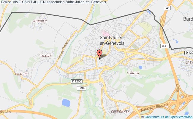 plan association Vive Saint Julien Saint-Julien-en-Genevois