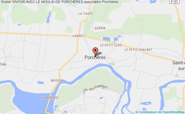 plan association Vivons Avec Le Moulin De Porcheres Porchères