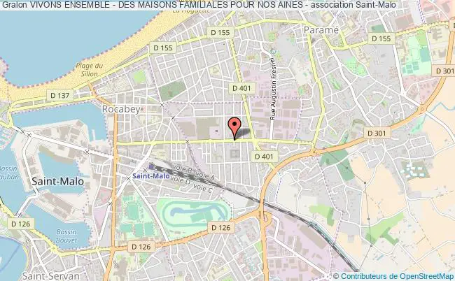 plan association Vivons Ensemble - Des Maisons Familiales Pour Nos Aines - Saint-Malo
