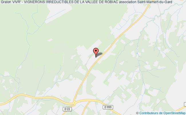 plan association Vivr' - Vignerons Irreductibles De La Vallee De Robiac Saint-Mamert-du-Gard