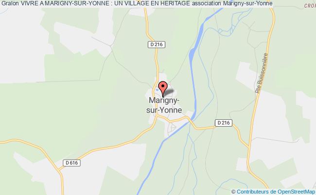 plan association Vivre A Marigny-sur-yonne : Un Village En Heritage Marigny-sur-Yonne