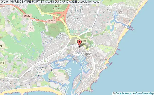 plan association Vivre Centre Port Et Quais Du Cap D'agde Cap d'Agde